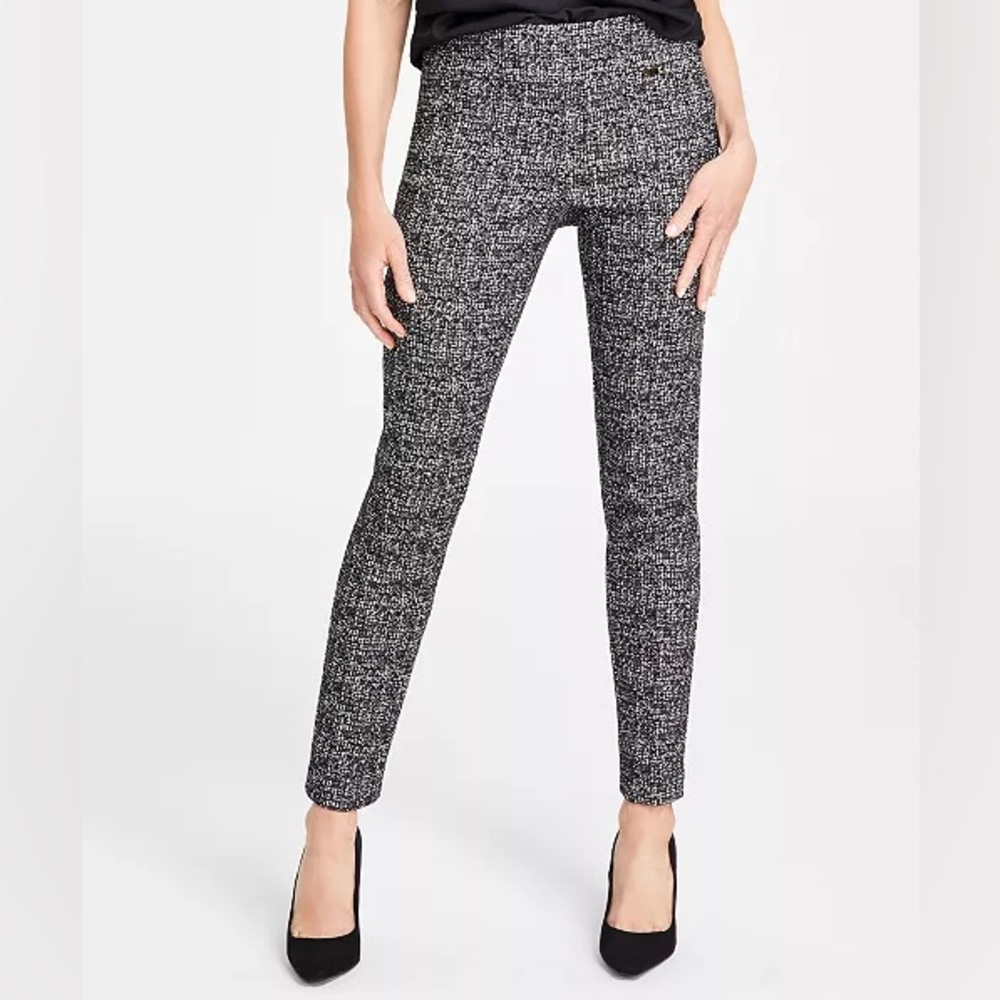 INC International Concepts Black and White Skinny Pants